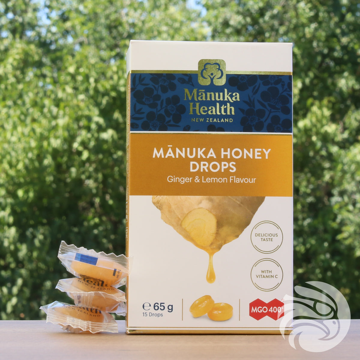 Pastylki z miodem Manuka z naturalnym imbirem i cytryną • 15 szt.