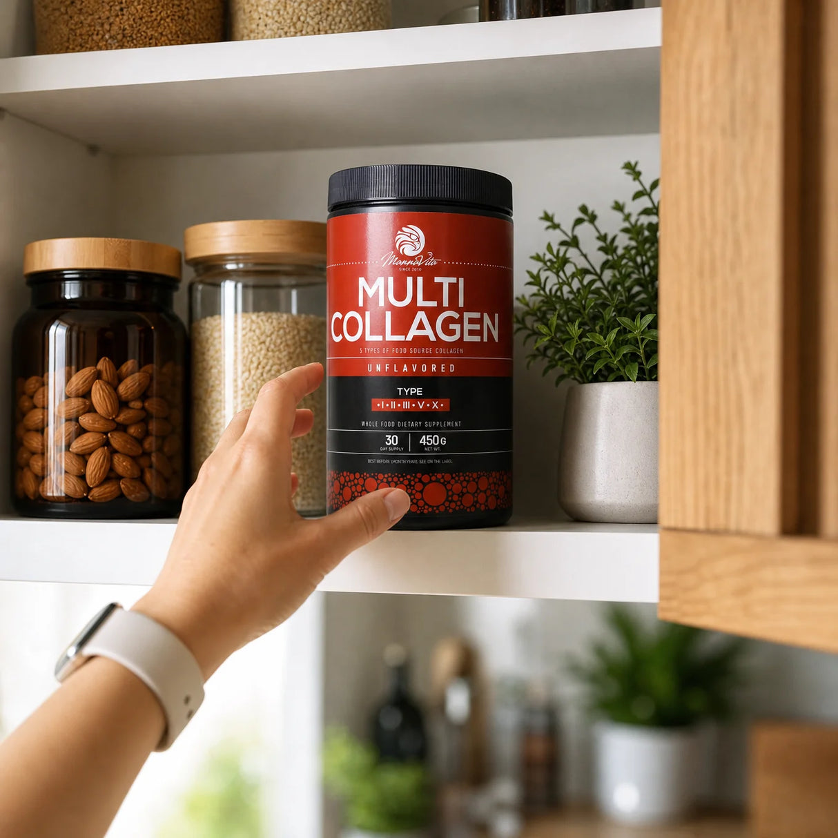 Mannavita Multi Kolagen w proszku • Bezsmakowy • 450g