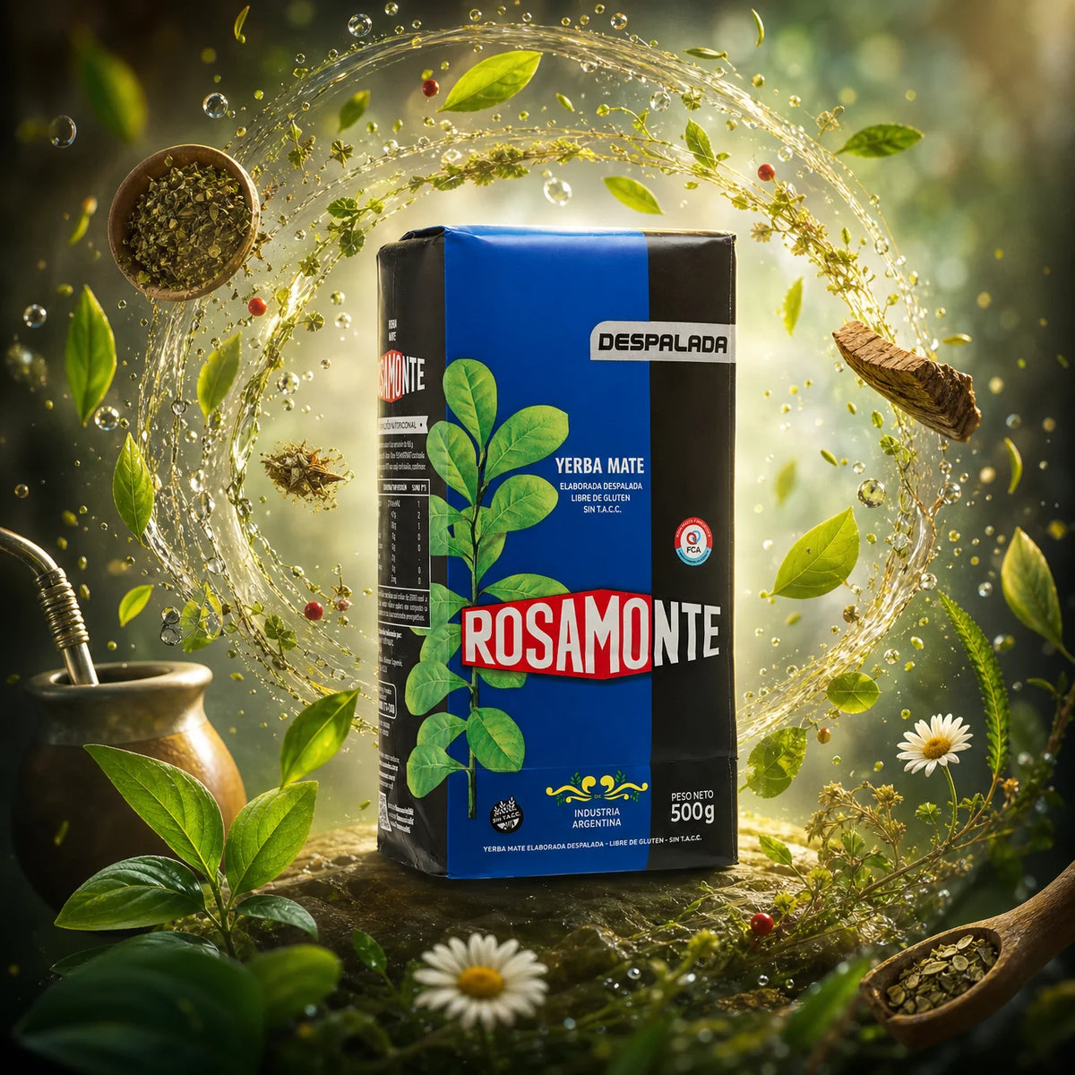Yerba mate Rosamonte • despalada • 500 g