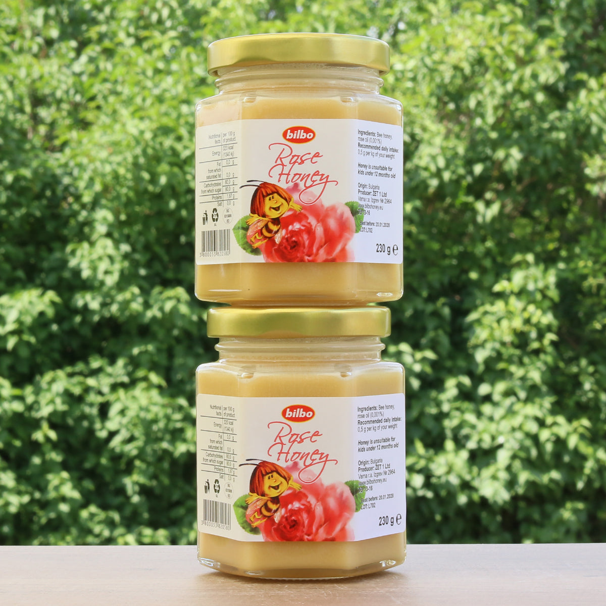 Bilbo surowy miód różany • 230 g