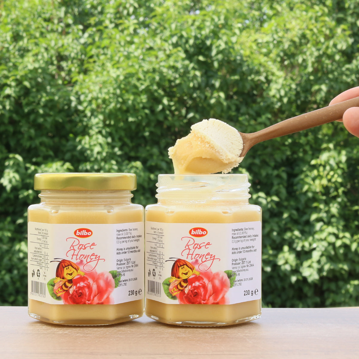 Bilbo surowy miód różany • 230 g