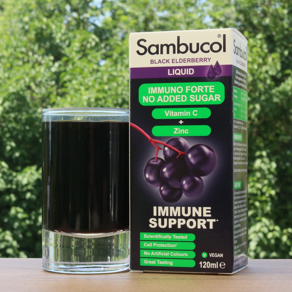 Syrop z czarnego bzu Sambucol, bez cukru • 120 ml