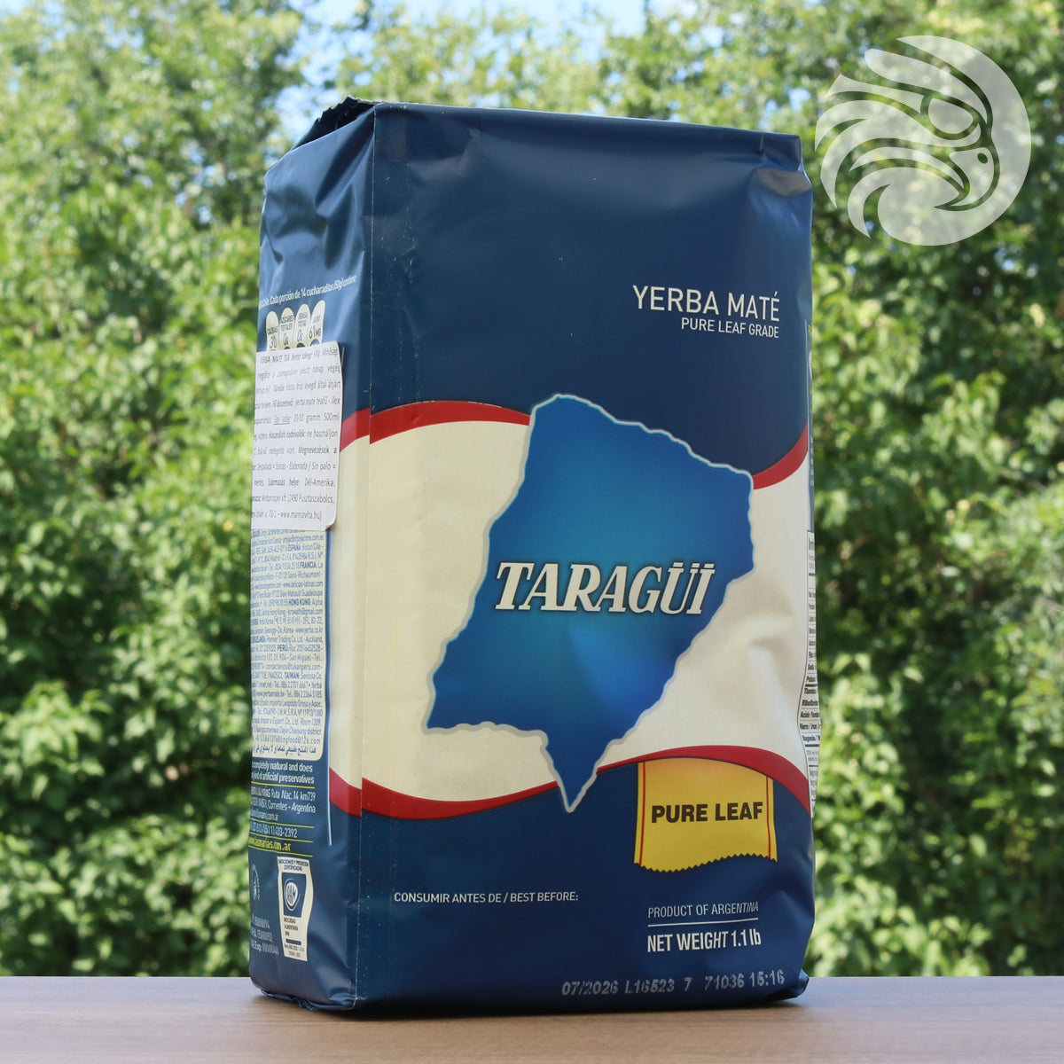 Herbata yerba mate Taragüi • Czyste liście – Sin palo • 500 g