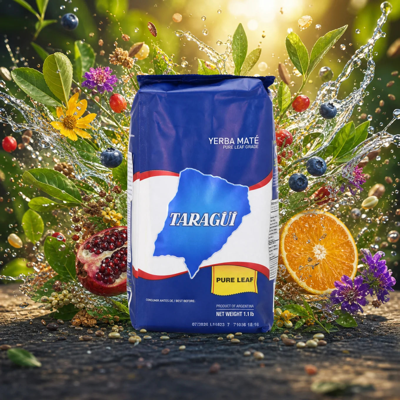 Herbata yerba mate Taragüi • Czyste liście – Sin palo • 500 g